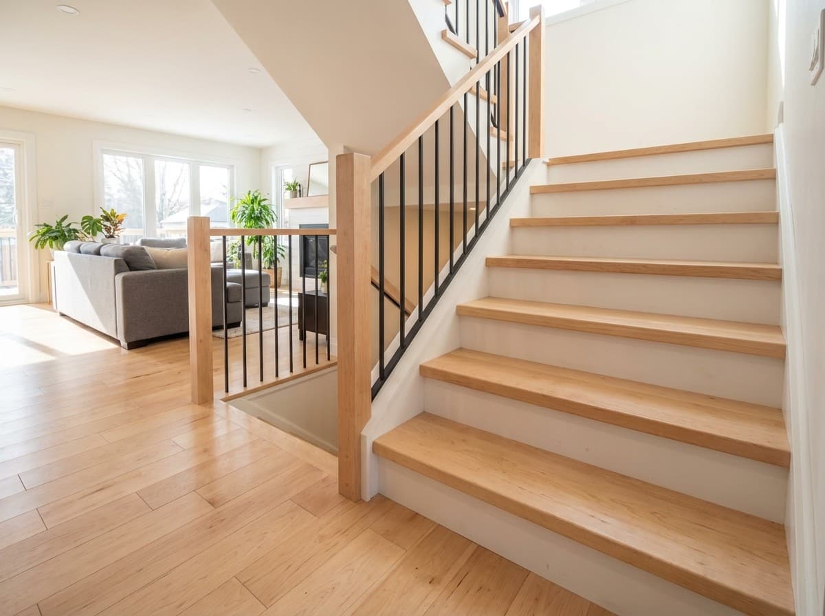 Carpet to Maple Hardwood - Barrie